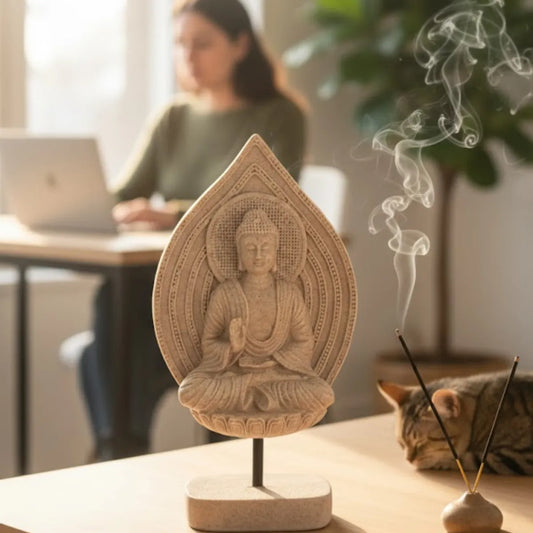 Estatua Decorativa Zen: Buda & Yogui (25 cm)