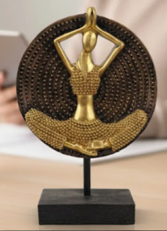 Estatua Decorativa Zen: Buda & Yogui (25 cm)