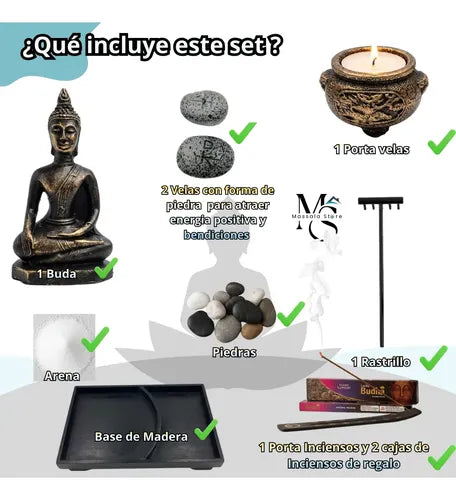 Buda meditando decoración espiritual