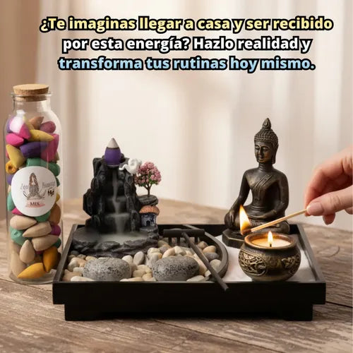 Set zen decoración de escritorio