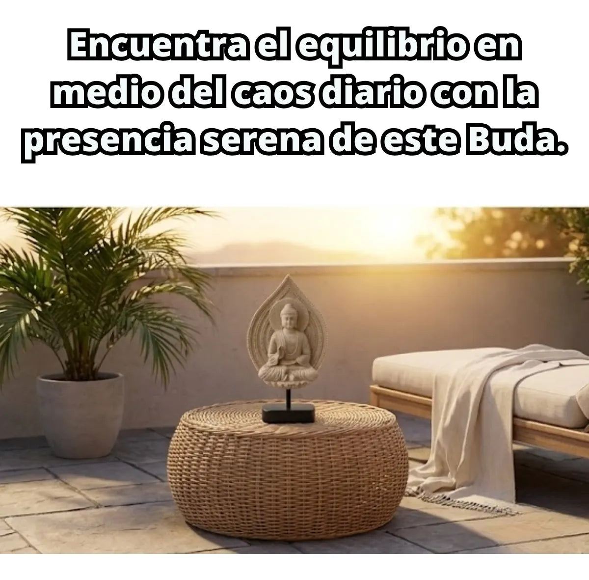 Estatua Decorativa Zen: Buda & Yogui (25 cm)