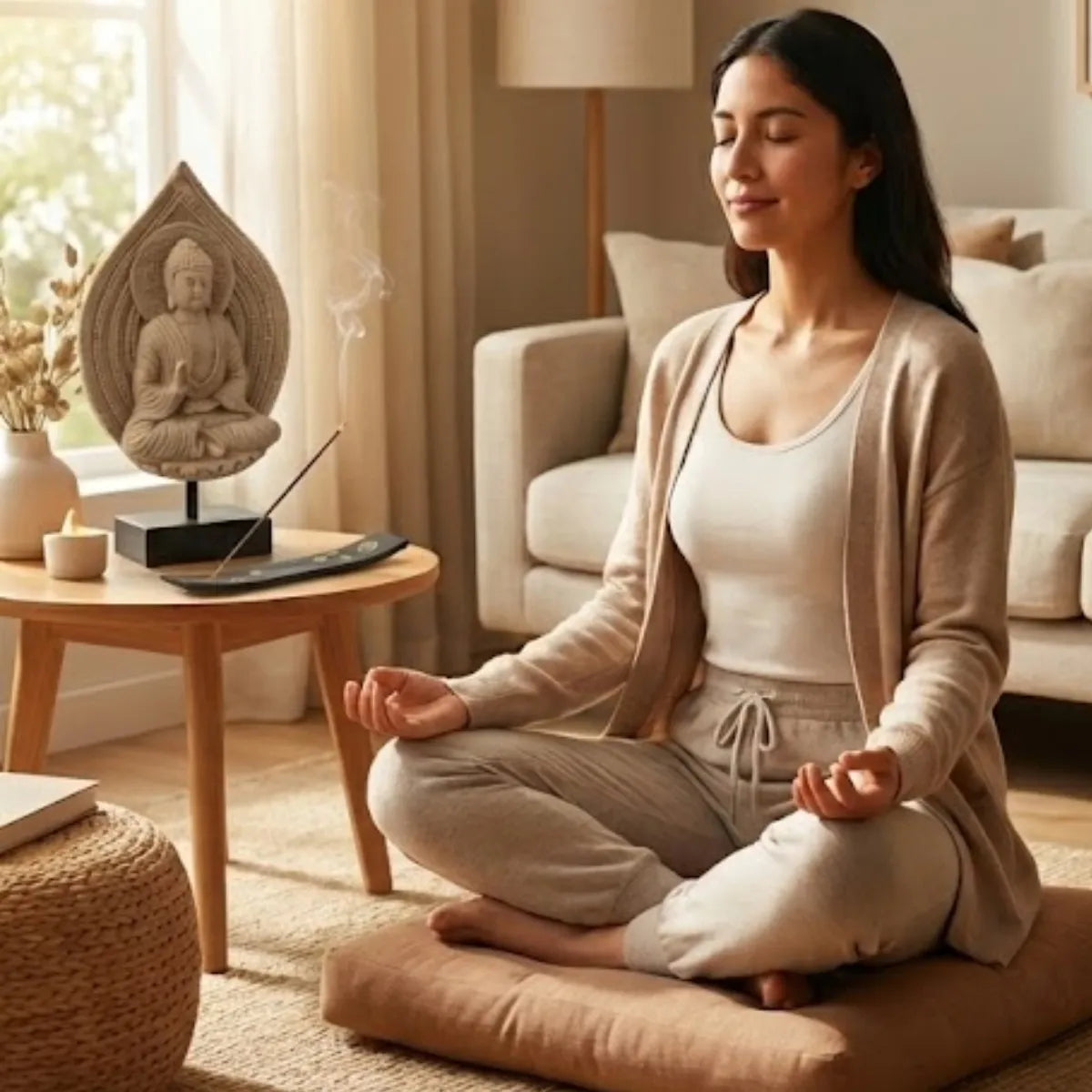 Estatua Decorativa Zen: Buda & Yogui (25 cm)