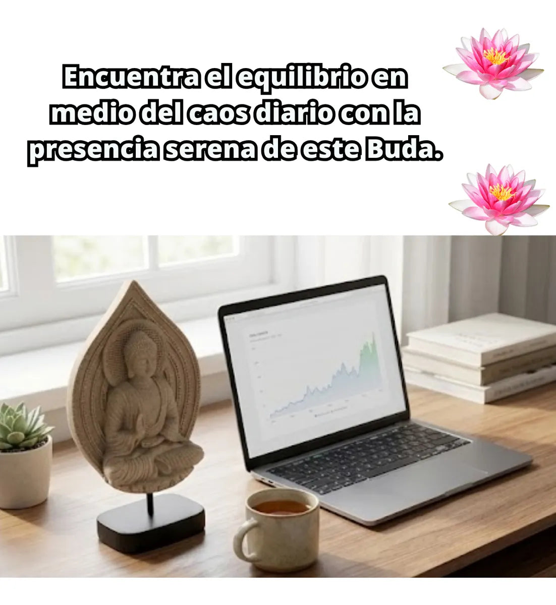 Estatua Decorativa Zen: Buda & Yogui (25 cm)