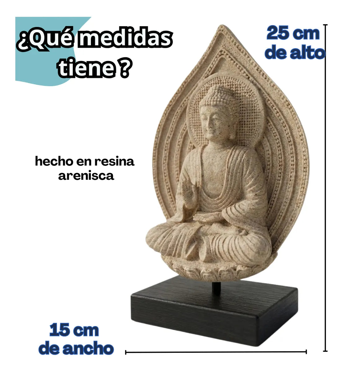 Estatua Decorativa Zen: Buda & Yogui (25 cm)