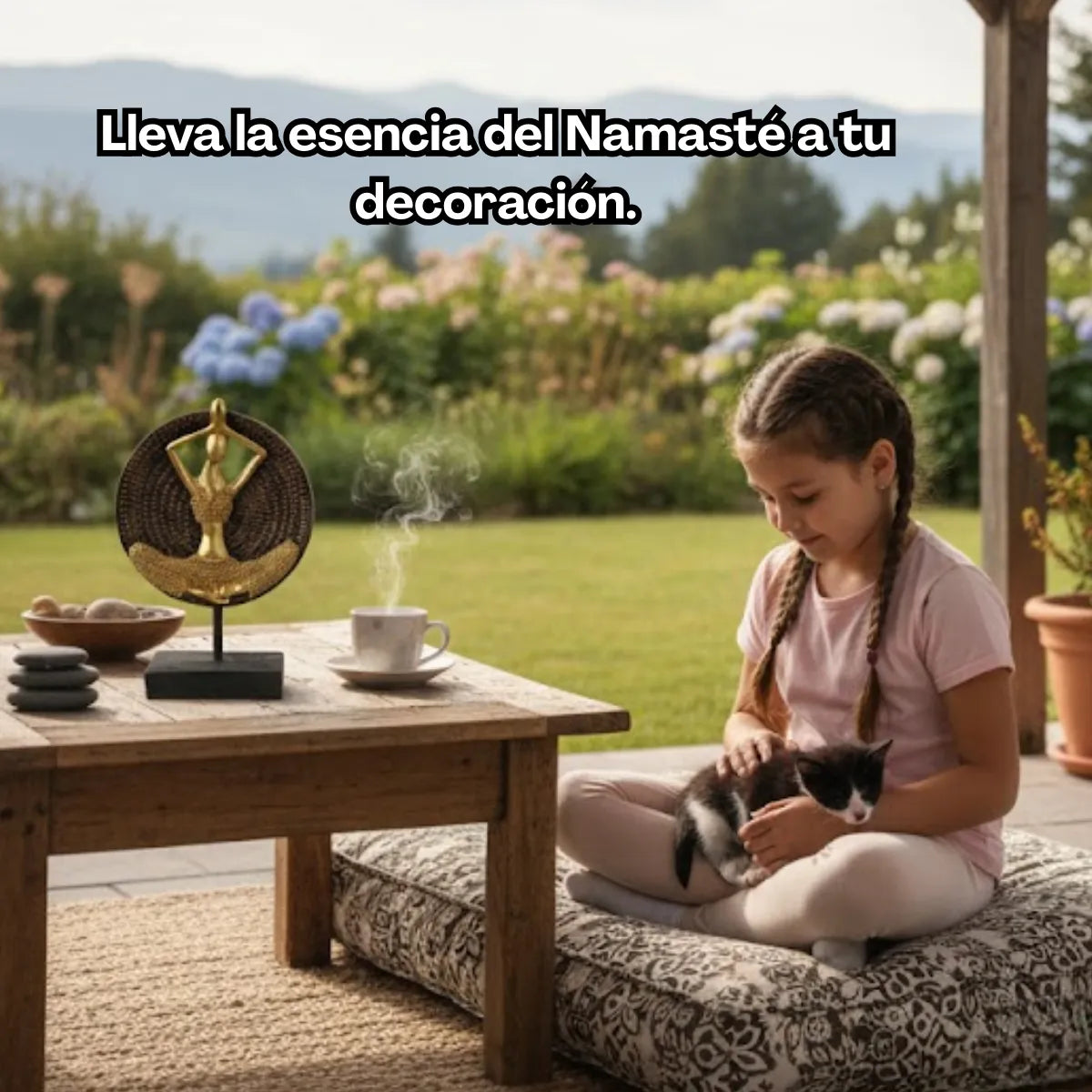 Estatua Decorativa Zen: Buda & Yogui (25 cm)