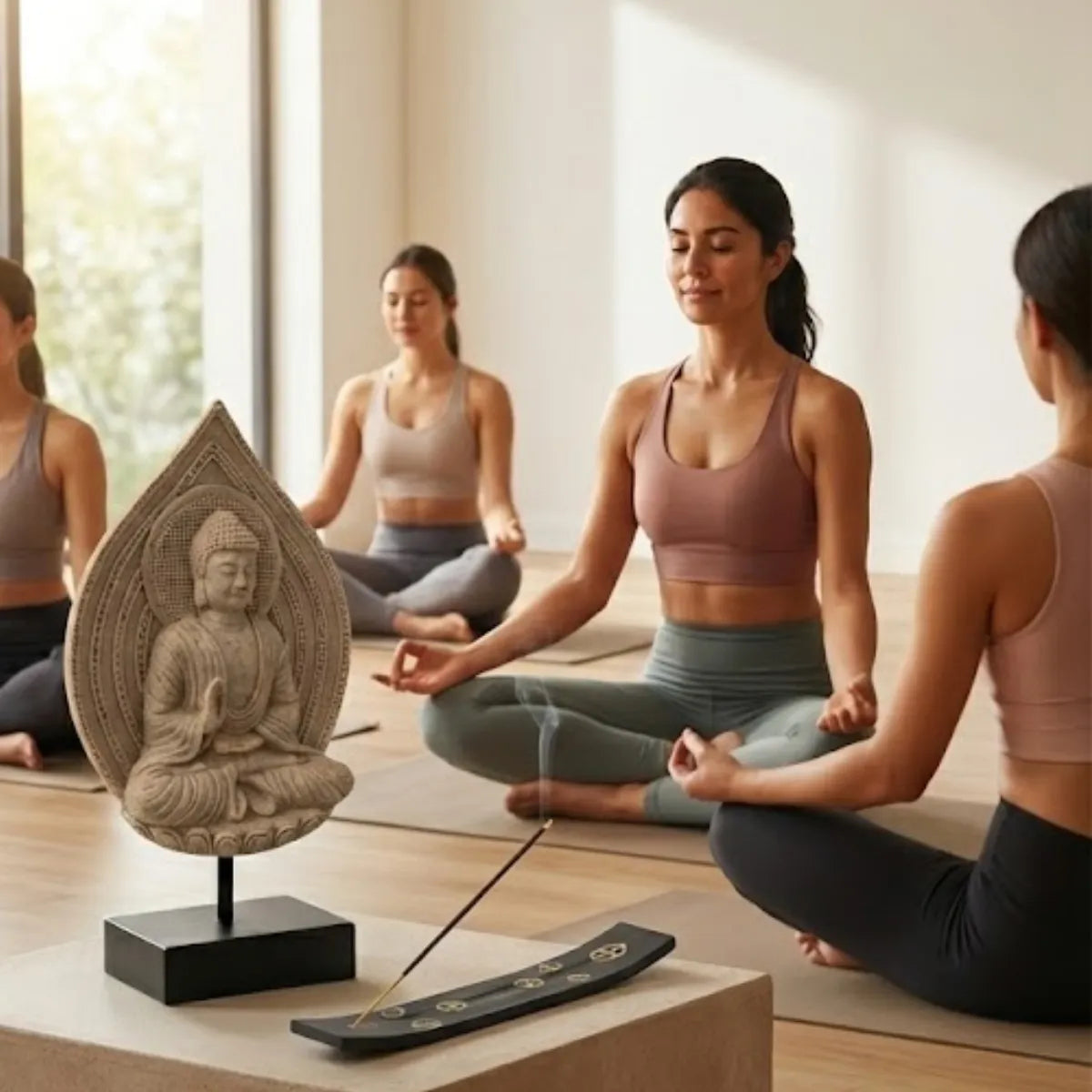 Estatua Decorativa Zen: Buda & Yogui (25 cm)